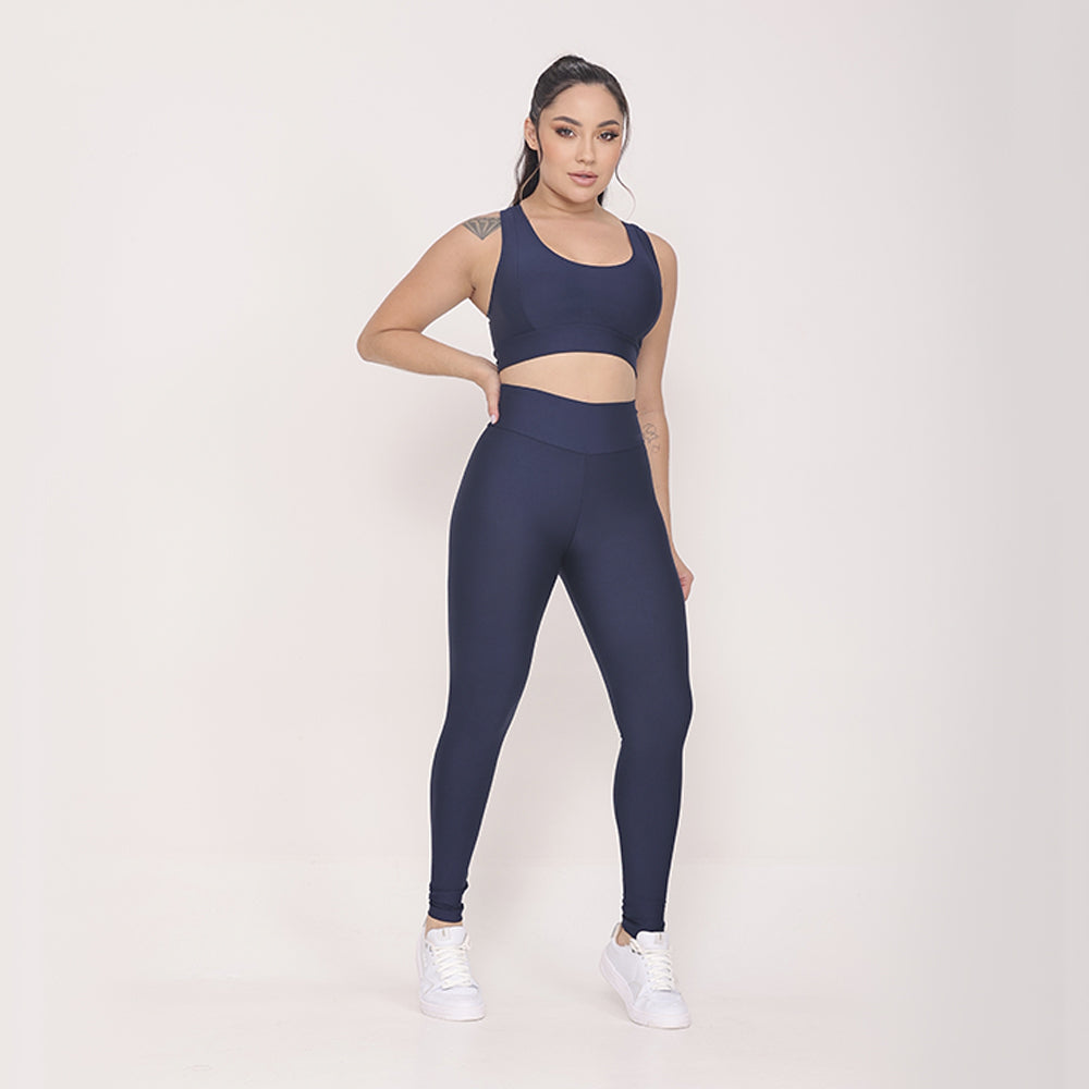 Conjunto de Academia Azul Marinho