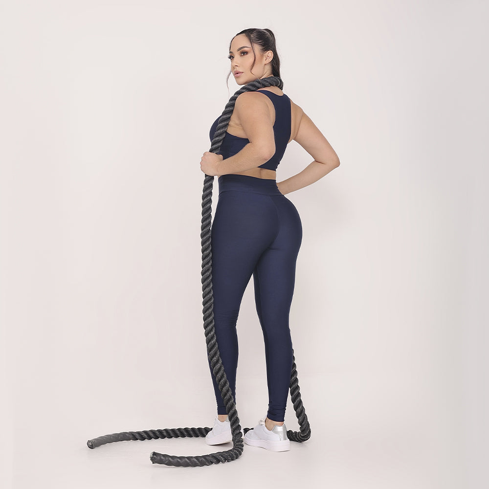 Conjunto de Academia Azul Marinho