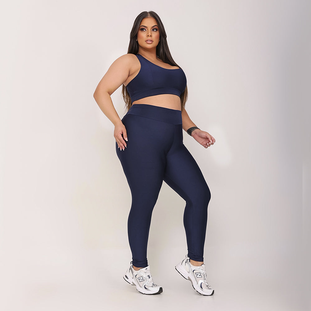 Conjunto de Academia Azul Marinho