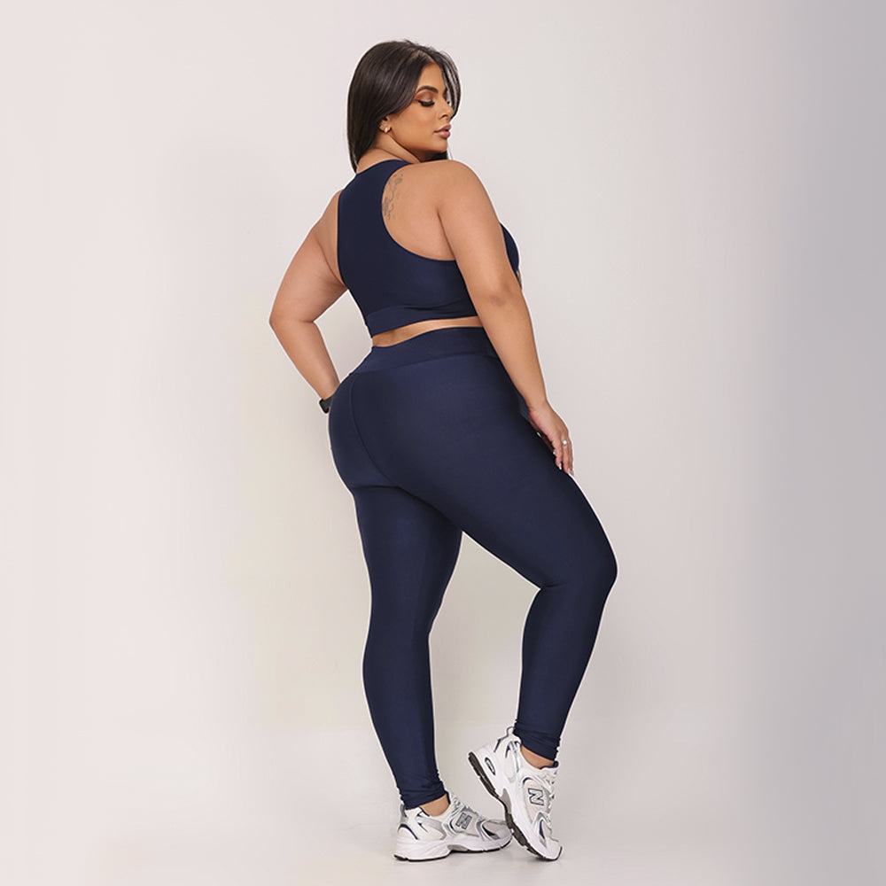 Conjunto de Academia Azul Marinho