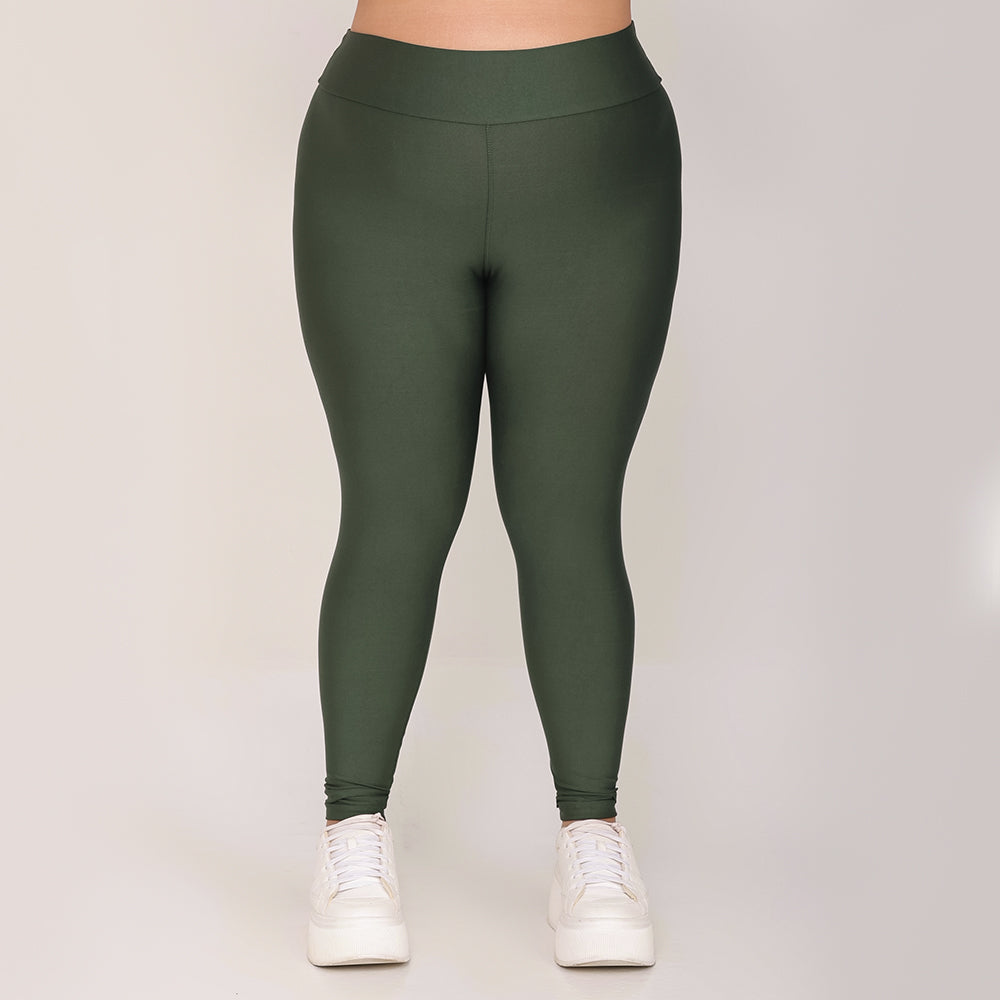 Calça Legging Básica Verde Militar