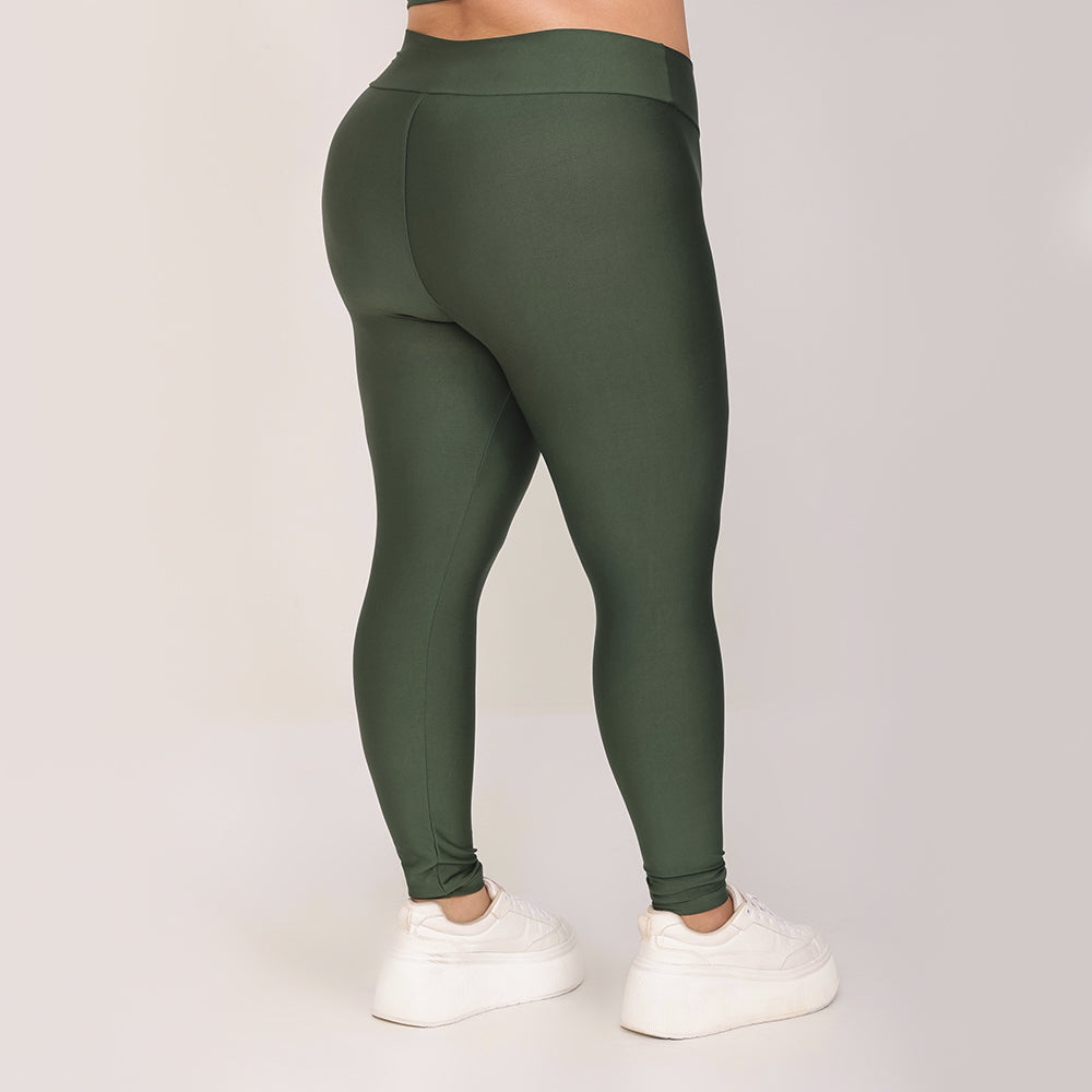 Calça Legging Básica Verde Militar