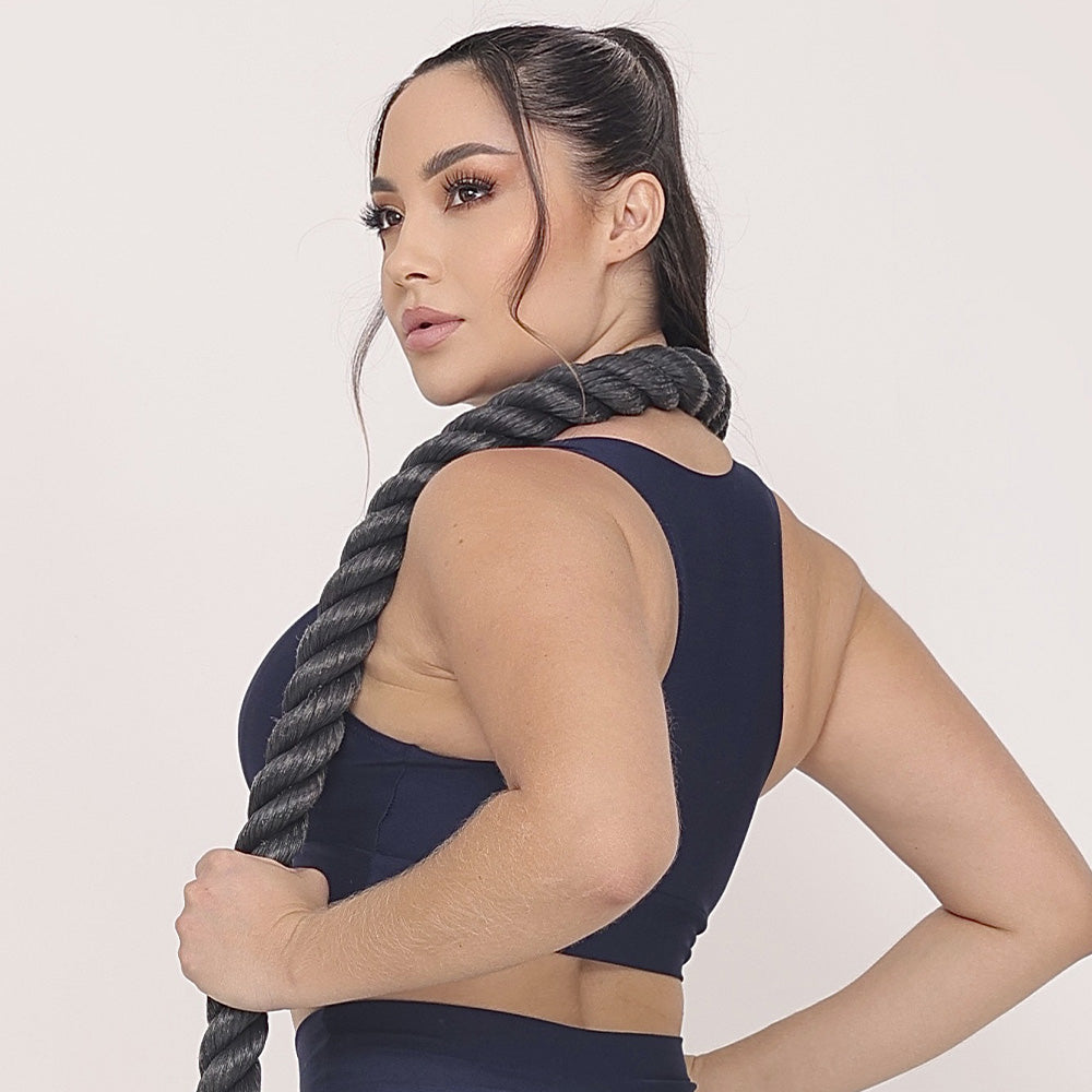 Top Feminino Nadador Azul Marinho